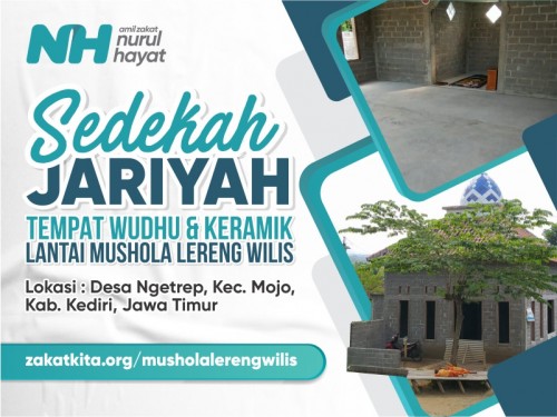Tempat Wudhu dan Keramik Lantai untuk Mushola Al Huda