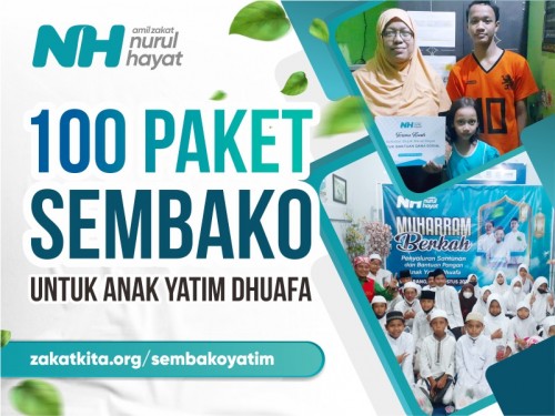 100 Paket Sembako untuk Anak Yatim Dhuafa