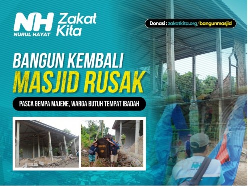 Peluang Jariyah, akan Dibangun 5 Masjid Pasca Gempa