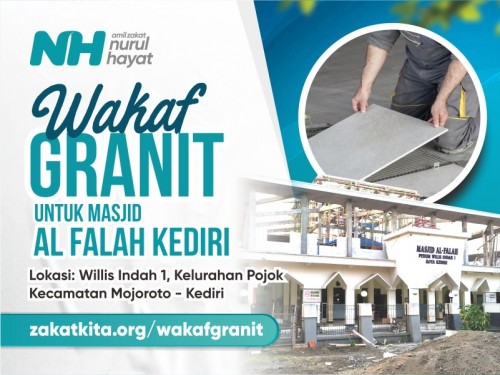 Wakaf Granit Masjid Al Falah Kediri