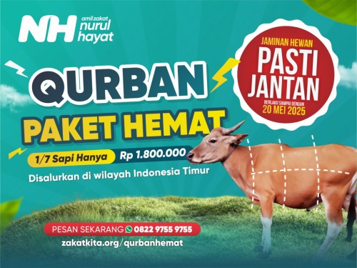 QURBAN PAKET HEMAT: 1/7 Sapi hanya Rp 1.800.000