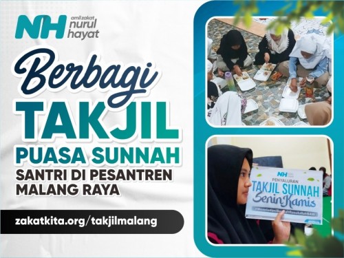 Berbagi Takjil untuk Santri di Malang Raya