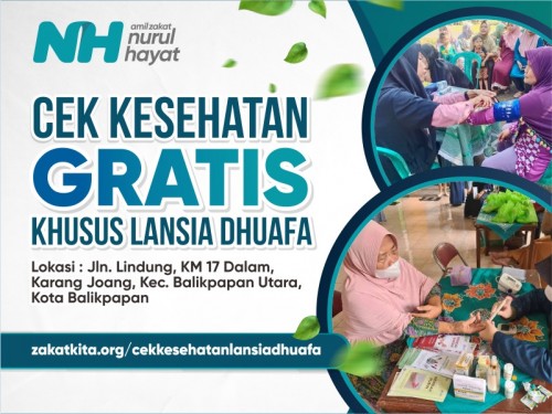 Cek Kesehatan Gratis Khusus Lansia Dhuafa