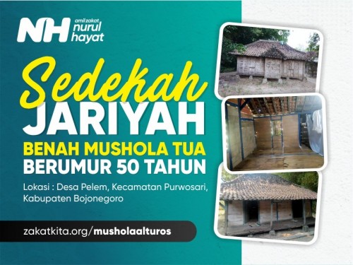 Jariyah Benah Mushola Tua Berumur 50 Tahun