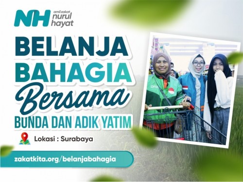 Belanja Bahagia Bersama Bunda dan Adik Yatim