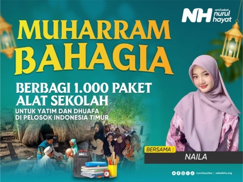 Sedekah Alat Sekolah Yatim Bersama Naila