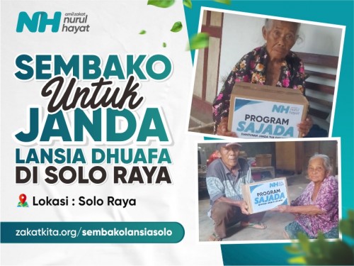 Sembako untuk Janda Tua Dhuafa di Solo Raya