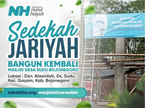 Jariyah Bangun Kembali Masjid Desa Sudu Bojonegoro