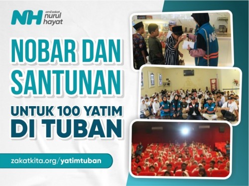 Nobar dan Santunan untuk 100 Yatim di Tuban