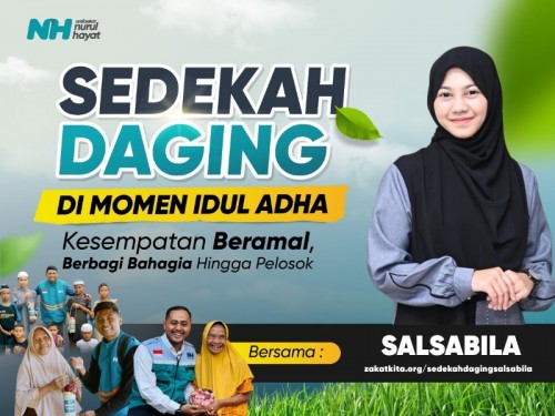 Sedekah Daging di Hari Qurban Bersama Salsabila