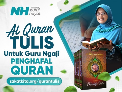Sedekah Jariyah Quran Tulis untuk Guru Ngaji
