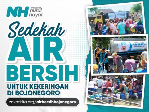 Sedekah Air Bersih untuk Kekeringan di Bojonegoro
