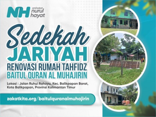 Sedekah Jariyah Renovasi Baitul Quran Al Muhajirin Balikpapan