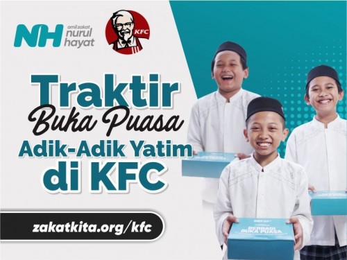 Traktir Buka Puasa Adik Yatim di KFC
