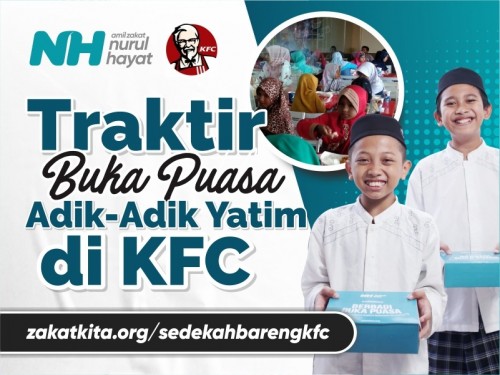 Traktir Buka Puasa Adik Yatim di KFC