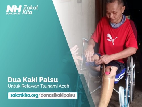 Kaki Palsu untuk Relawan Tsunami Aceh