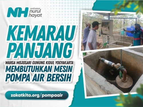 Sedekah Jariyah Mesin Pompa Air untuk Warga Mojosari