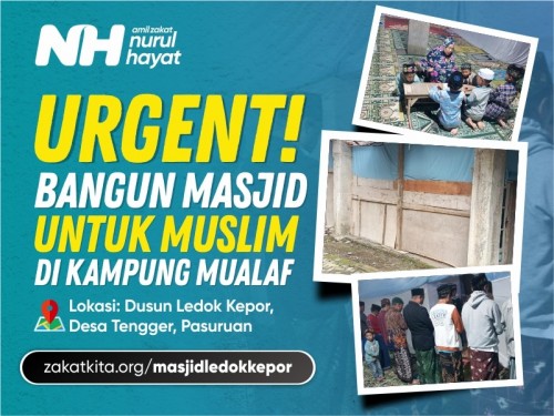Bangun Masjid untuk Muslim di Kampung Mualaf
