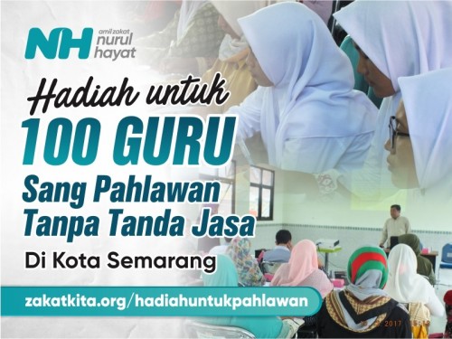 Hadiah untuk 100 Guru di Semarang