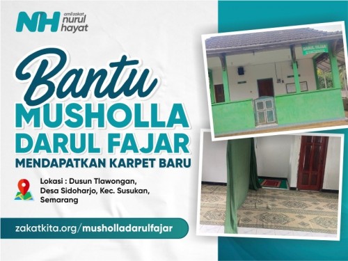 Bantu Musholla Darul Fajar Miliki Karpet Baru