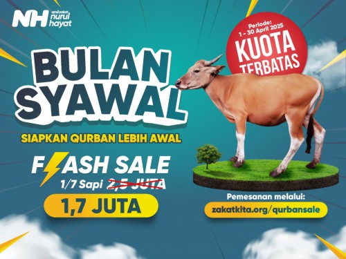 Qurban Flash Sale: Sapi 1 ekor (200 - 230 Kg)