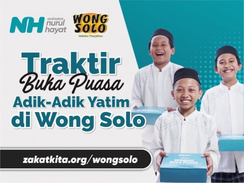 Traktir Buka Puasa Adik Yatim di Ayam Bakar Wong Solo