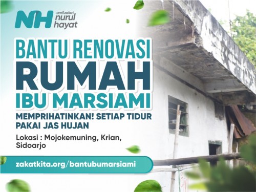 Memprihatinkan! Bantu Renovasi Rumah Ibu Marsiami