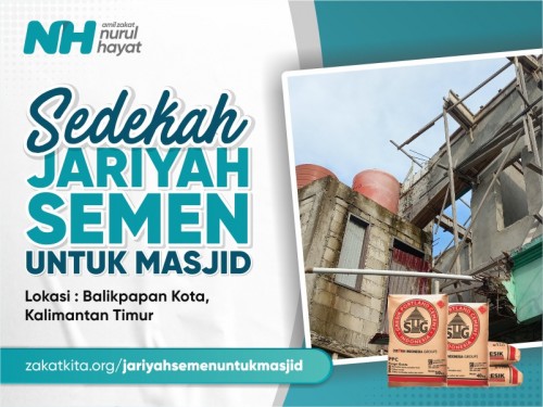 Sedekah Jariyah Semen untuk Masjid