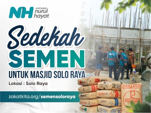 Sedekah Semen untuk Masjid Solo Raya