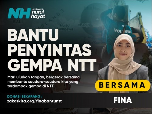 Fina Bantu Penyintas Gempa NTT