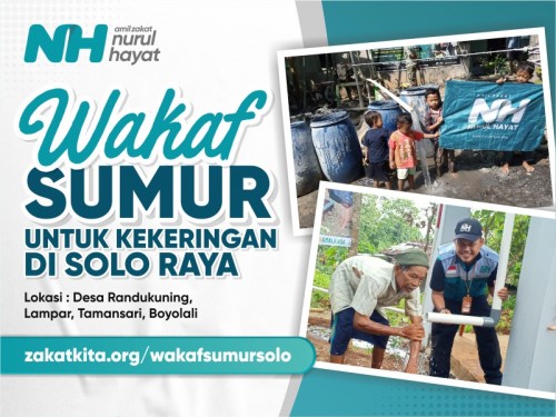 Wakaf Sumur untuk Kekeringan di Solo Raya